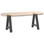 vidaXL Pieds de table basse en forme de A 2 pièces Anthracite 50 x (42-43) cm Acier
