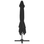 vidaXL Parasol de jardin avec base portable anthracite