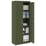 vidaXL Armoire de rangement 2 Pièces Vert olive 80 x 40 x 200 cm Acier
