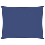 vidaXL Voile de parasol tissu oxford rectangulaire 3x6 m bleu