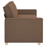 vidaXL Canapé 3 places Marron 180 cm Tissu