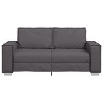 Canapé loveseater vidaXL gris 140 cm en simili cuir
