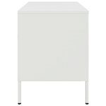 vidaXL Meuble TV blanc 68x39x50 5 cm acier