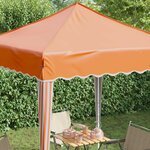 vidaXL Tente de fête pop-up 195 x 195 x 245 cm Orange Tissu Oxford
