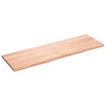 vidaXL Étagère murale marron clair bois chêne massif traité