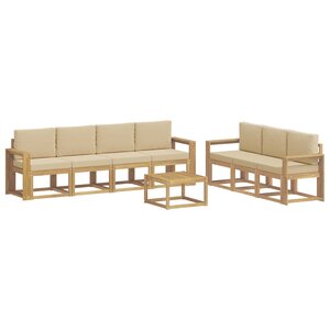 vidaXL Ensemble de canapés d'extérieur 7 pc