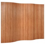 vidaXL Cloison de séparation marron 165x250 cm bambou
