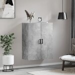 vidaXL Armoire murale gris béton 69 5x34x90 cm