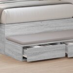 Tiroirs de lit vidaXL Gris Sonoma 80x36 5x16 5 cm en bois d'ingénierie