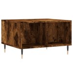 vidaXL Table basse Chêne fumé 60x50x36 5 cm Bois d'ingénierie
