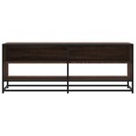 vidaXL Meuble TV chêne marron 120 5x40x46cm bois d'ingénierie et métal