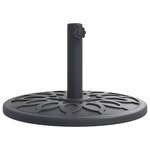 vidaXL Base de parasol pour mâts Ø38 / 48 mm 12 kg rond