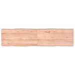 vidaXL Dessus de table bois massif traité bordure assortie