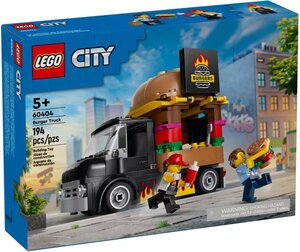 LEGO City - Food-Truck à Burgers 60404 : Amusement et Créativité pour Enfants