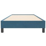 vidaXL Sommier à lattes de lit sans matelas bleu foncé 80x220 cm