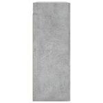 vidaXL Armoire murale gris béton 69 5x34x90 cm