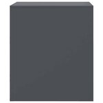 vidaXL Tables de chevet 2 Pièces anthracite 34 5x39x44 cm acier