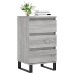 vidaXL Buffet sonoma gris 40x35x70 cm bois d'ingénierie