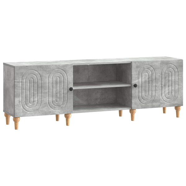 vidaXL Meuble TV Gris béton 150 x 31 x 50 cm Bois d'ingénierie