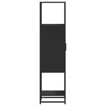 vidaXL Buffet haut noir 35 5x35x139 cm bois d'ingénierie et métal
