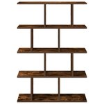 vidaXL Étagère cube murale 12 compartiments chêne fumé bois ingénierie