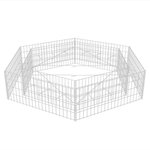 vidaXL Lit surélevé à gabion hexagonale 200x173x40 cm