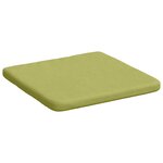 vidaXL Coussins de siège 4 Pièces Vert clair 40 x 40 x 3 cm tissu