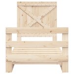 vidaXL Cadre de lit avec tête de lit 90x200 cm bois de pin massif
