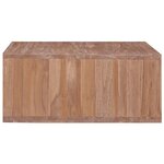 vidaXL Table basse 70x70x30 cm Bois de teck massif