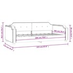 vidaXL Lit de repos crème 100x200 cm tissu