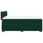 vidaXL Sommier à lattes de lit et matelas Vert foncé 160x200cm Velours