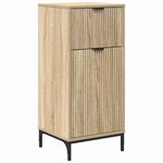 vidaXL Cabinet de salle de bain Chêne sonoma 39.5 x 36 x 88 cm