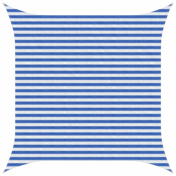 vidaXL Voile d'ombre Bleu et Blanc 3 x 3 m HDPE