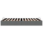 vidaXL Cadre de lit ottoman sans matelas gris foncé 140x200 cm tissu