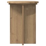 vidaXL Support de Plante 2 pièces Chêne artisanal Ø29 5 x 40 cm