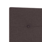 tête de lit vidaXL capitonnée marron foncé 200 cm en tissu