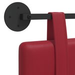 vidaXL Tête de lit suspendue Bordeaux Simili cuir