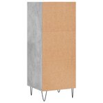 vidaXL Buffet gris béton 34 5x32 5x90 cm bois d'ingénierie