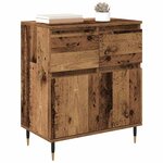 vidaXL Buffet Bois Ancien 60 x 35 x 70 cm Bois d'ingénierie et fer