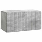 vidaXL Meuble TV mural 59 5 x 31 x 30 cm Gris béton Bois d'ingénierie
