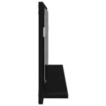 vidaXL Étagère miroir Chêne Noir 90 x 10.5 x 37 cm Bois d'ingénierie