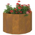 vidaXL Jardinière Rouillé 60 x 30 x 35 cm