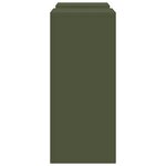 vidaXL Supports de Plantes Extérieurs Pillar 2 Pièces Vert Olive 24x24x55 cm Acier