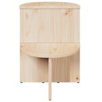 vidaXL Table d'appoint Naturel 50 x 40 x 50 cm Bois massif en pin
