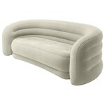 INTEX Canapé Courbé INTEX Gris 229 x 109 x 81 cm PVC et Rayon