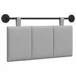 vidaXL Tête de lit suspendue Gris nuage Tissu