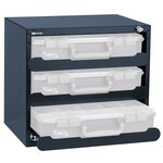 Raaco caisson de rangement 136389 avec 3 mallettes carrylite 80