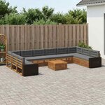 vidaXL Ensembles de canapés 11 pc Bois d'Acacia Massif