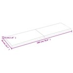 vidaXL Dessus de table marron clair bois chêne massif traité