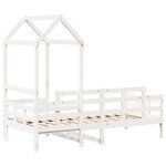 vidaXL Lit de jour avec toit blanc 80x200 cm bois de pin massif